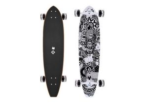 LONGBOARD STREET SURFING RUMBLE JUNGLE 36" black-white