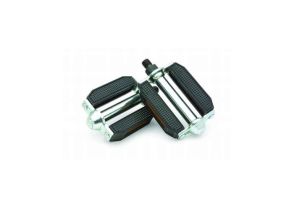 PEDALE ELECTRA DELUXE BLOCK chrome-black 1/2