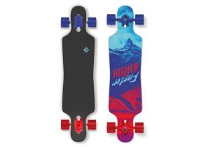 LONGBOARD STREET SURFING HIGHER FASTER black-blue-red